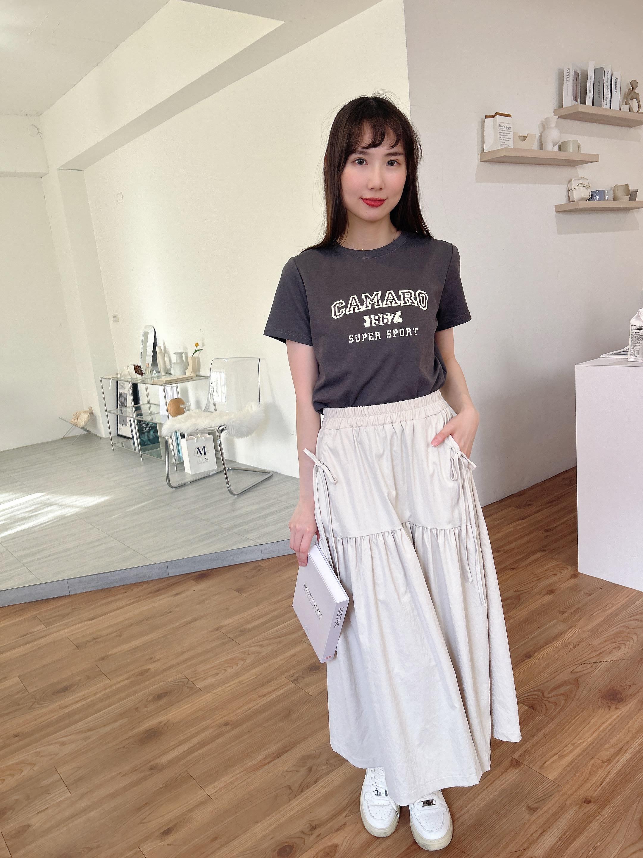 輕鬆出門韓系字母Tee (2色)