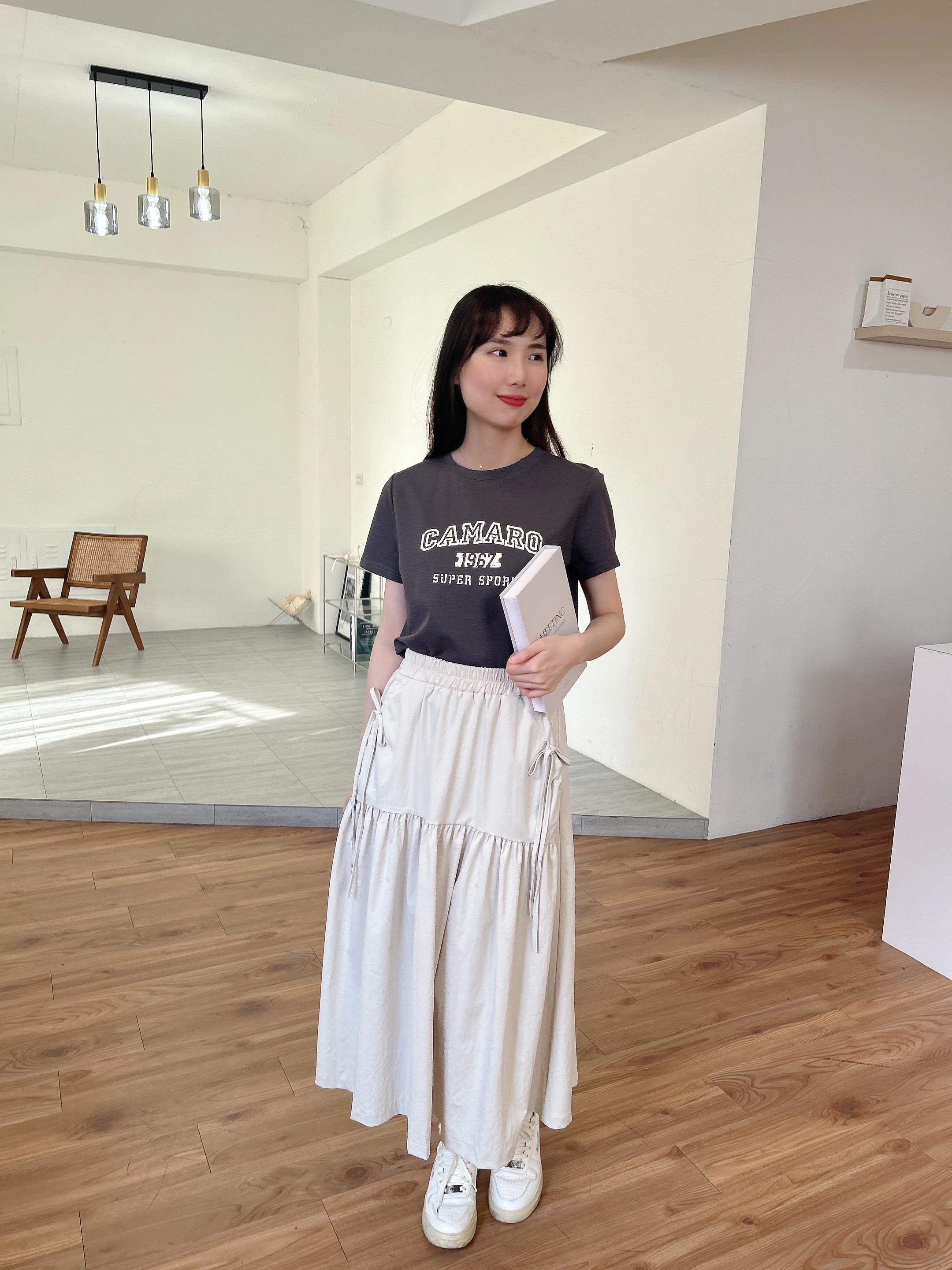 輕鬆出門韓系字母Tee (2色)