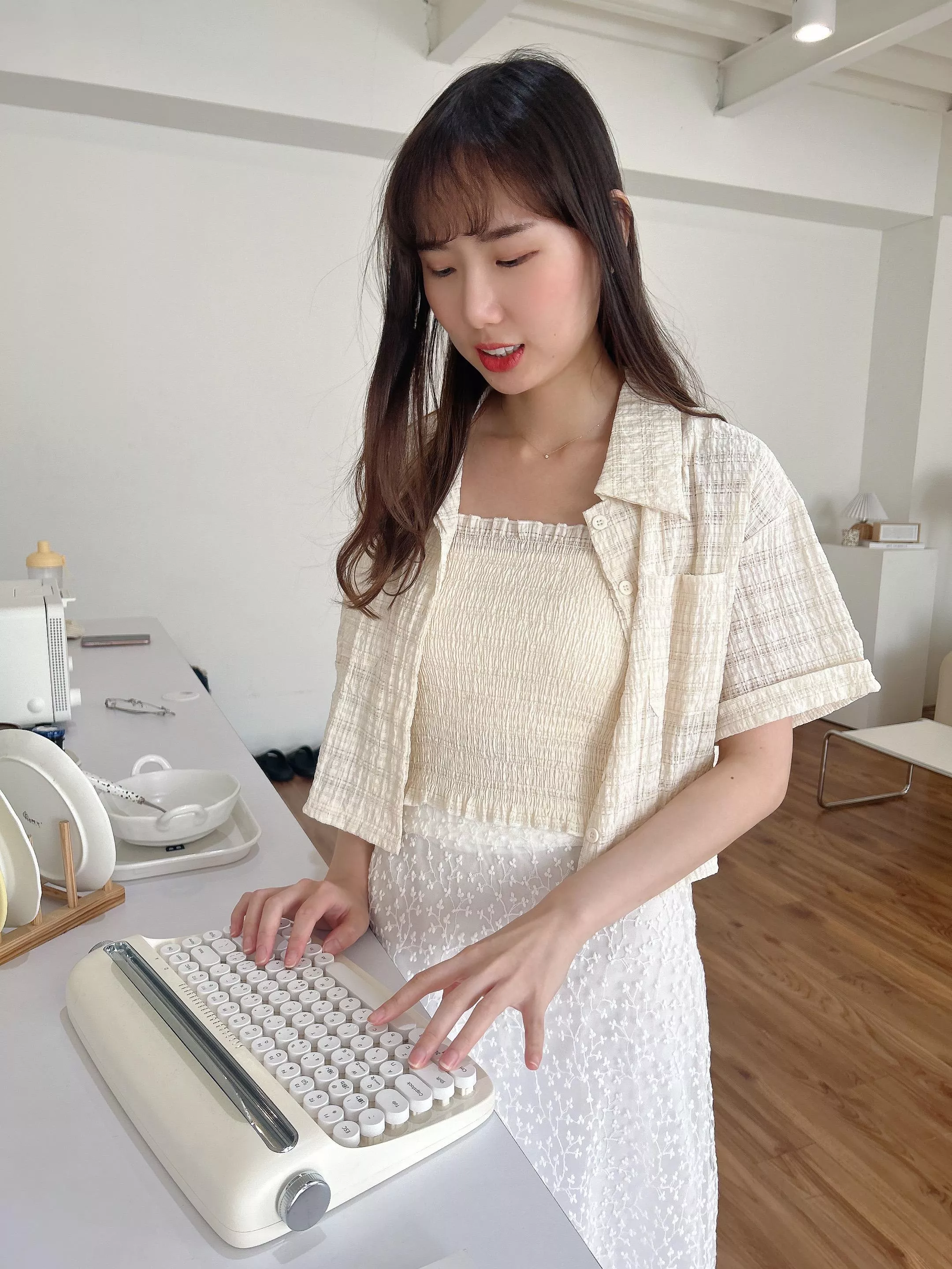 檸檬生乳酪平口背心短襯兩件組 (2色)