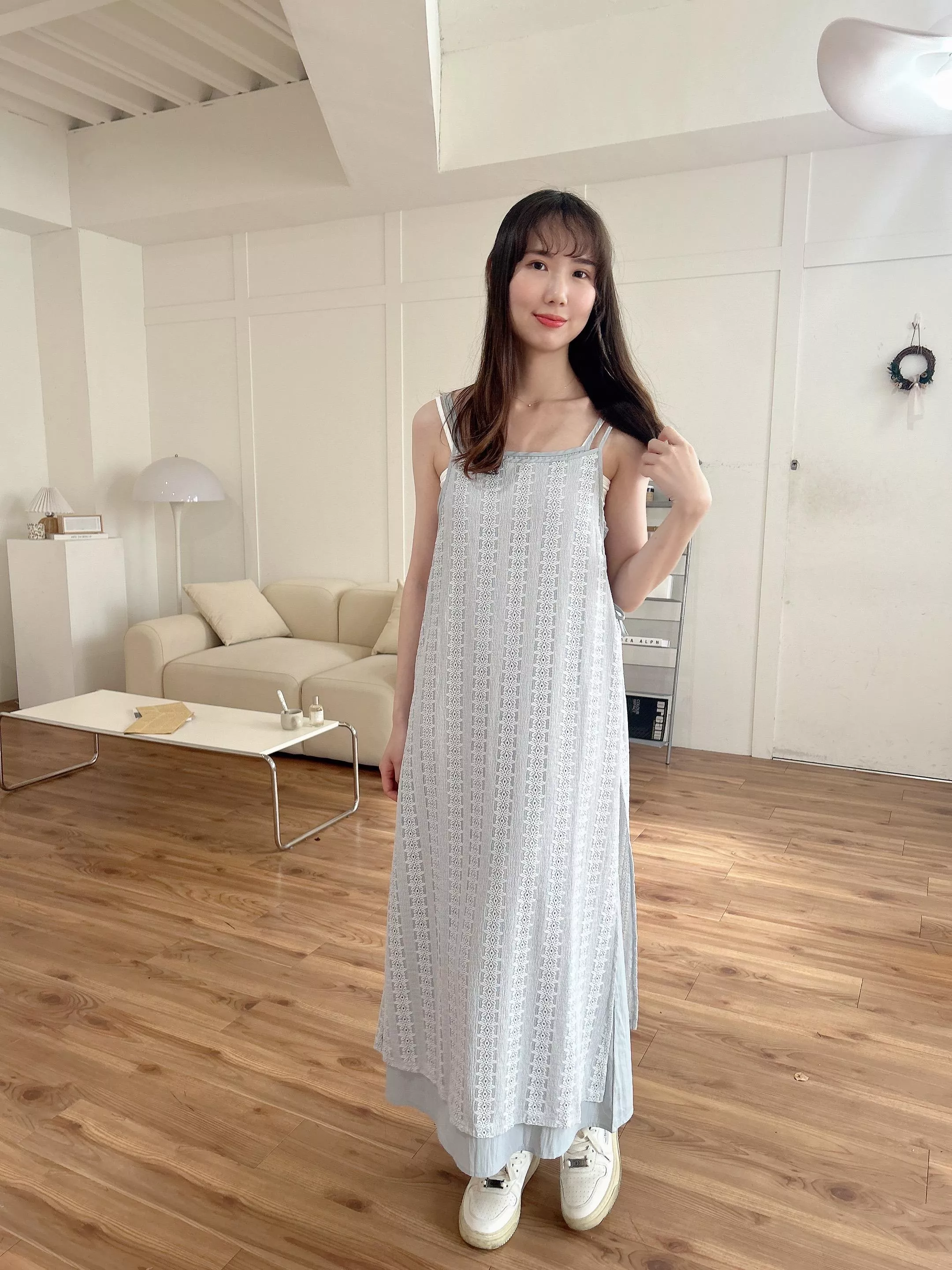 與仙女同名蕾絲綁帶兩件式洋裝