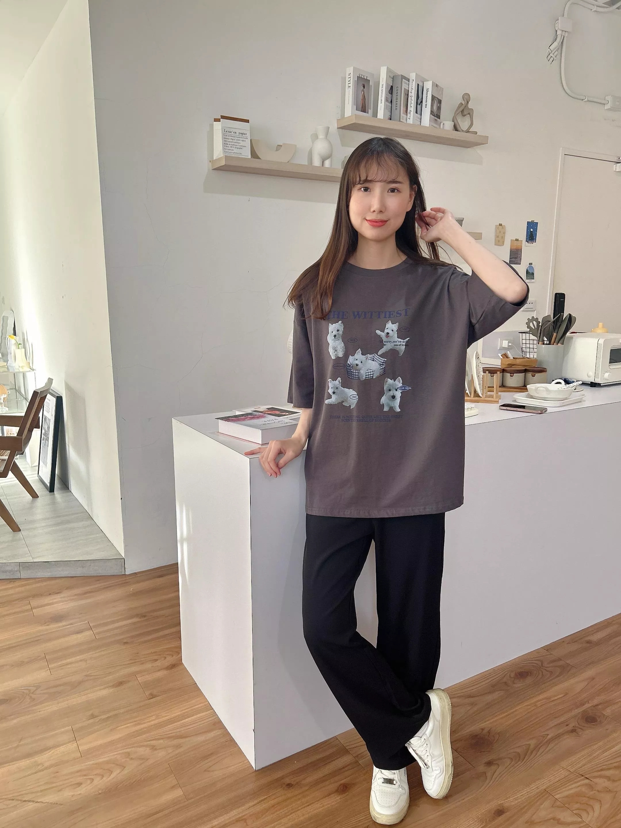 療癒西莎犬Oversize大Tee (2色)
