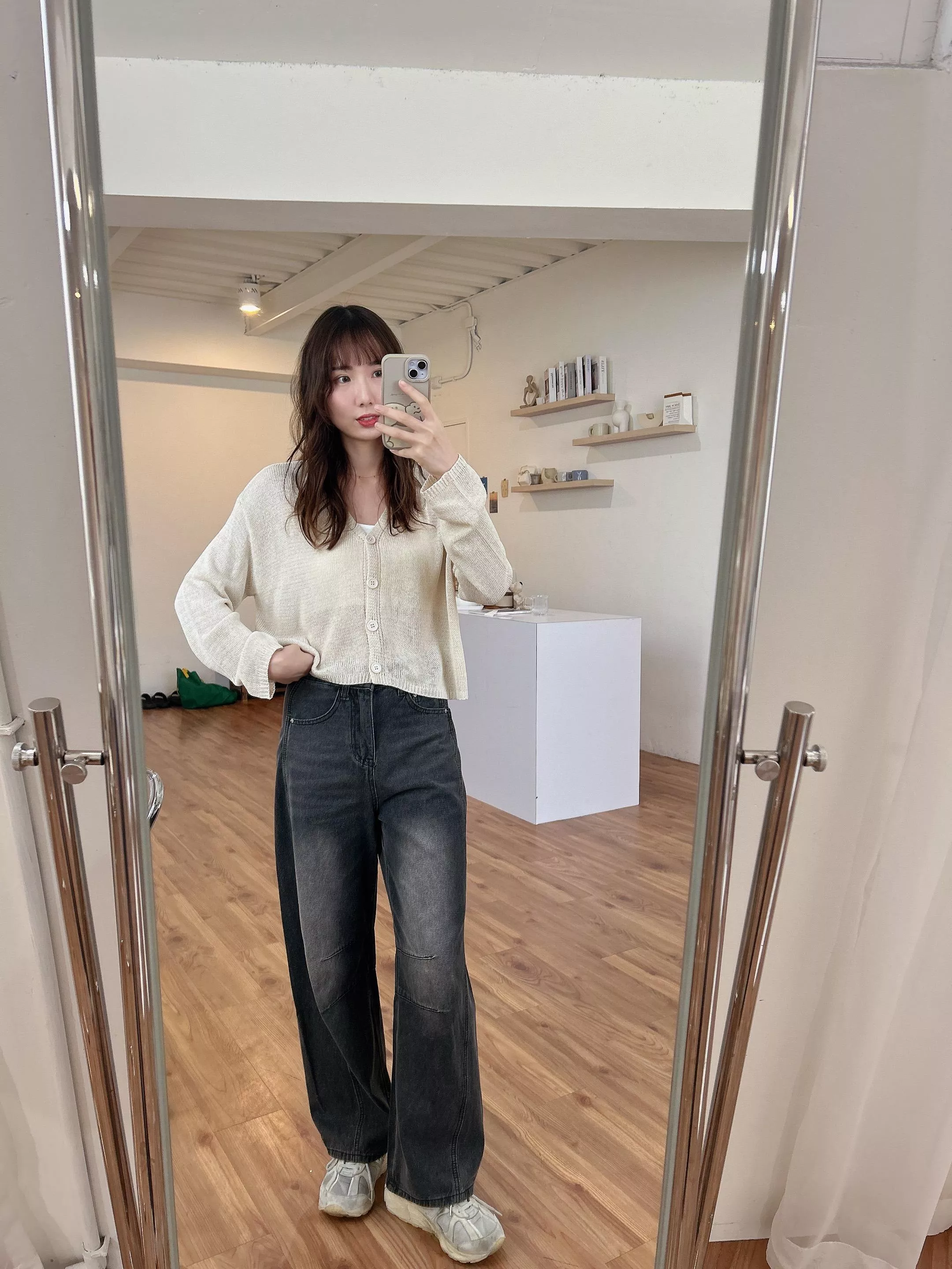 本期寶藏率性牛仔彎刀褲 (S-L)