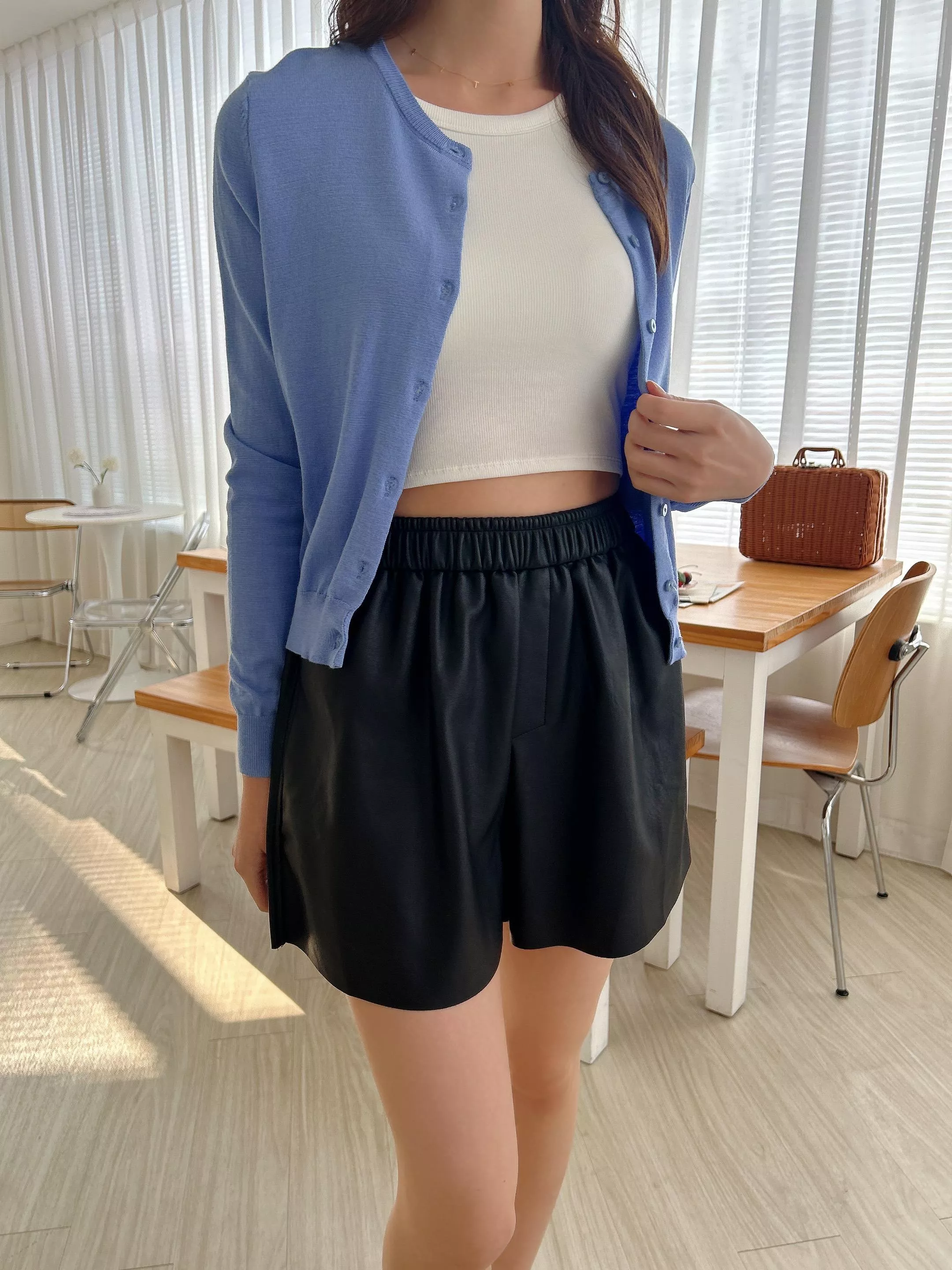 秋日必收! 柔軟針織排釦外套 (3色)