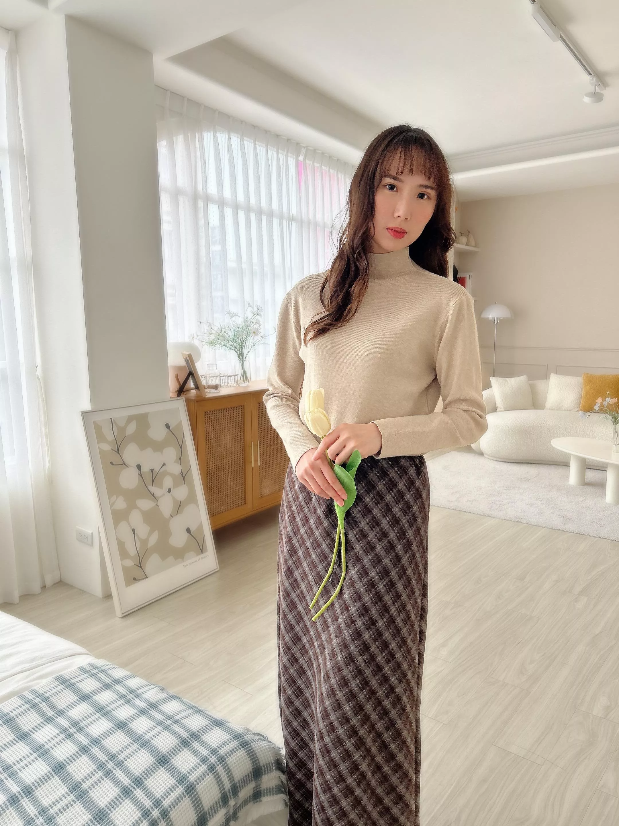 太妃糖那堤小立領針織上衣 (2色)