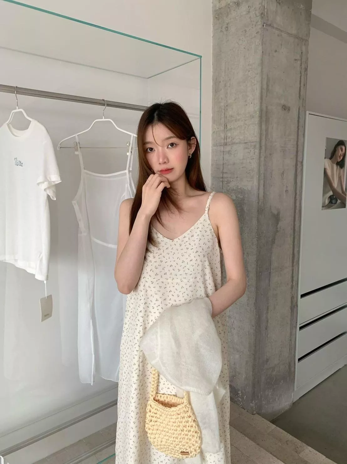 春日氛圍🌸細肩碎花長洋 (2色)