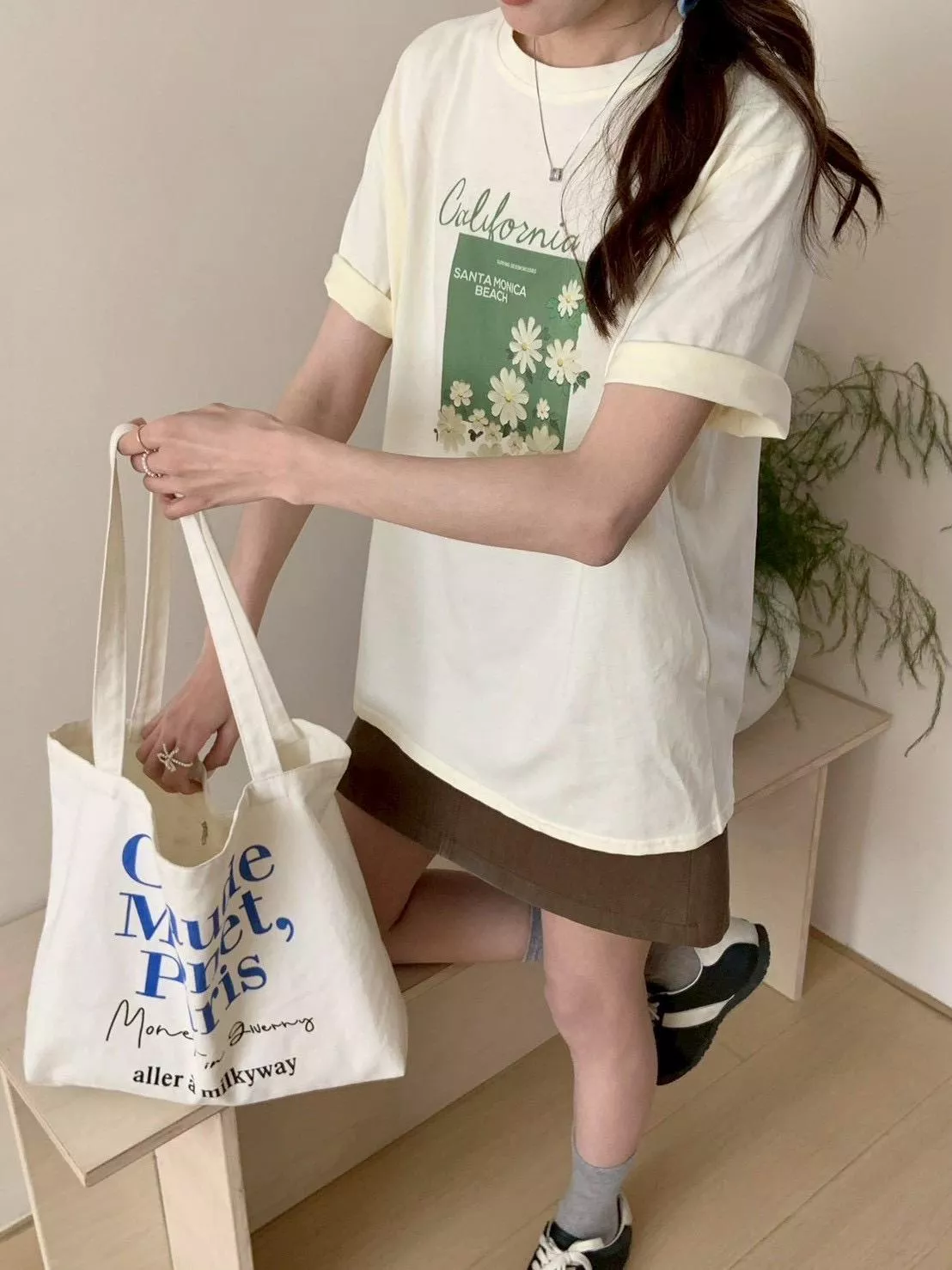 日日都想穿小雛菊棉Tee (3色）