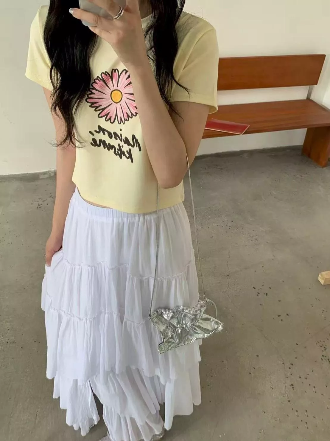 日常甜感小雛菊短Tee (4色)
