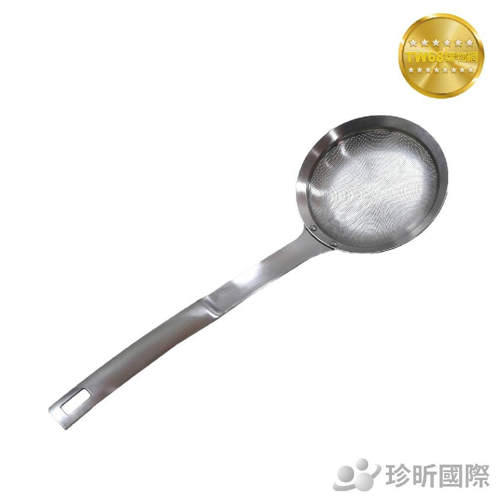 台灣現貨【TW68】巧晶 鋼柄油漏 全鋼製材質 漏勺 漏杓 漏匙 撈麵杓 浮沫 撈油渣 油沫 炸物 油切網 瀝油勺