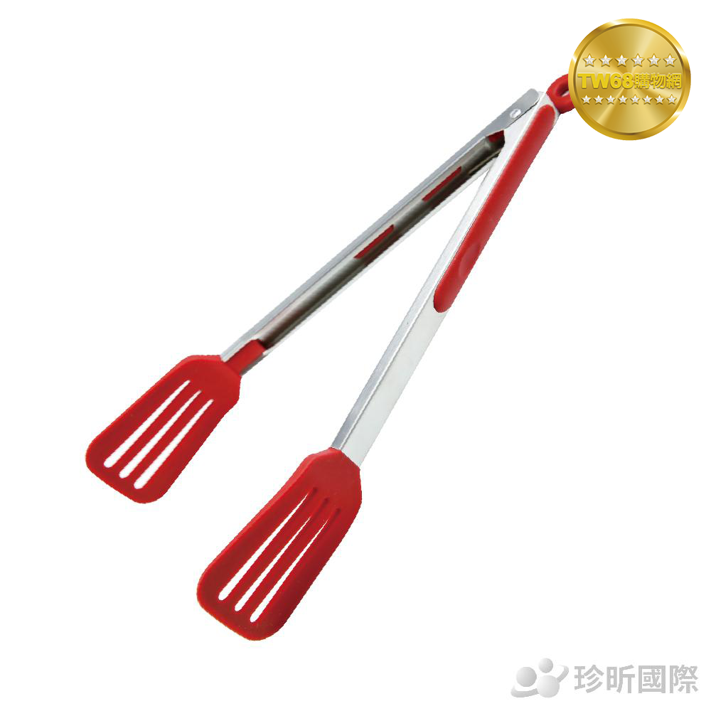 台灣現貨【TW68】12吋矽膠食物夾(約33.8cm)/食品夾/食物夾/簡約廚具