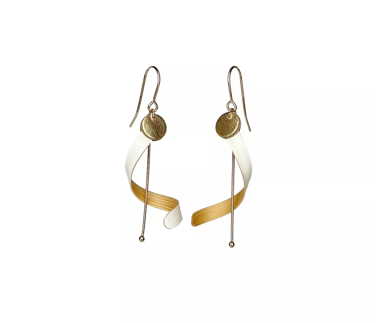 綻放的音符 - 淺色系 - 台灣竹耳環 (內有不同顏色)