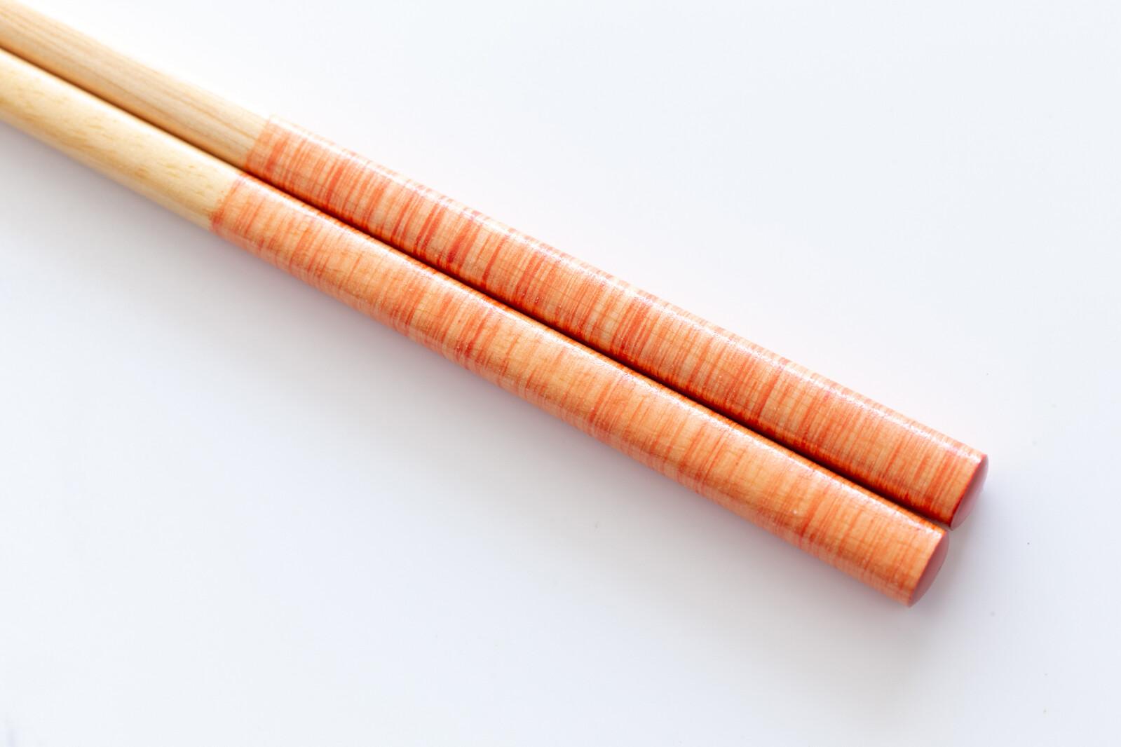 [日本製]天然竹製彩色筷子5雙