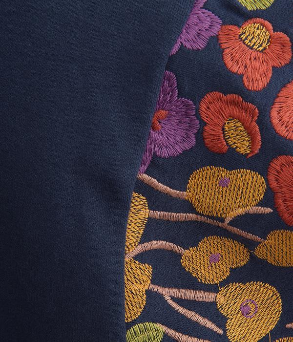 NEW~花朵刺繡開襟衫