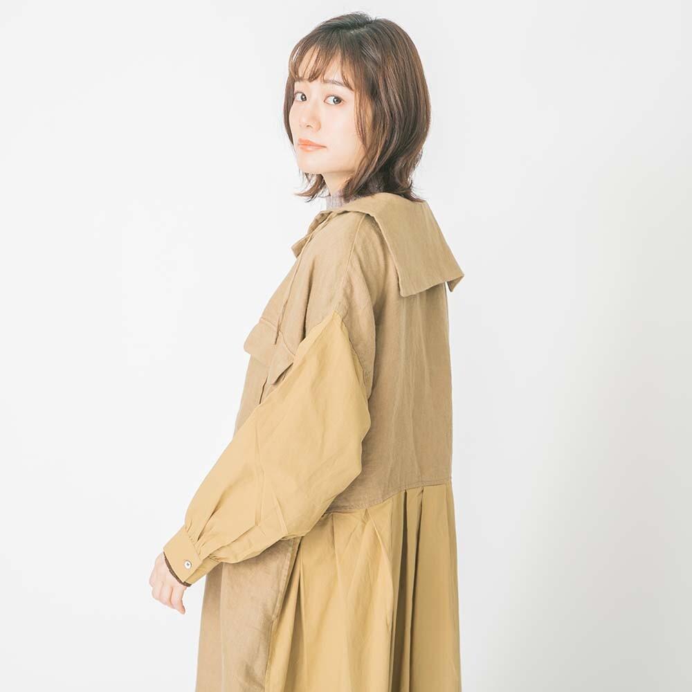 亞麻水手領休閒外套