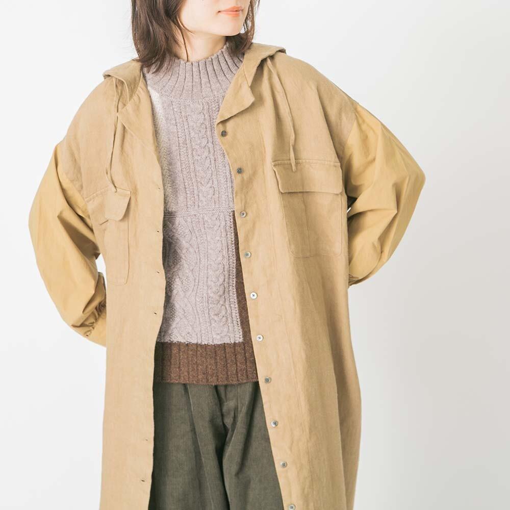 亞麻水手領休閒外套
