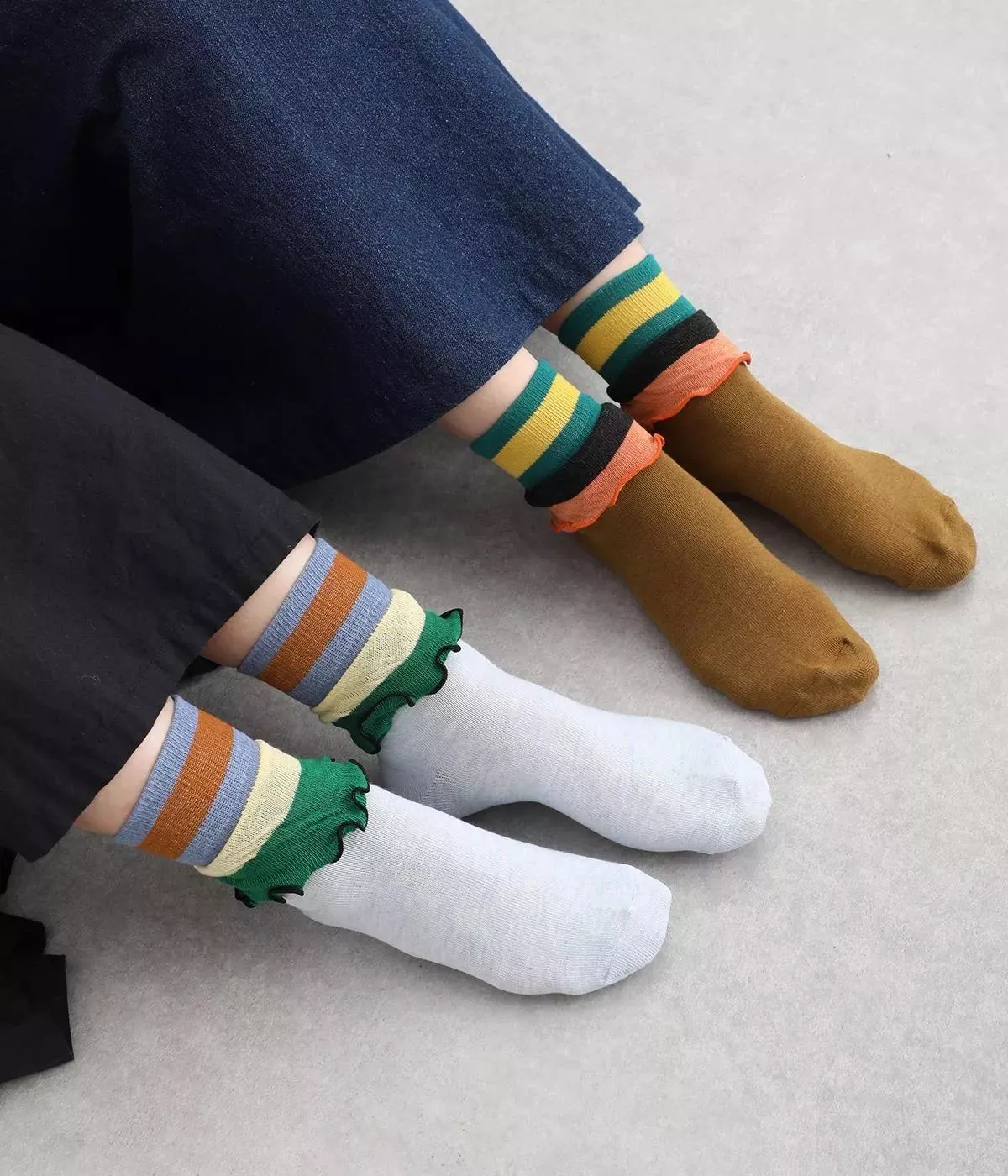 2雙一組~可愛荷葉邊 造型襪