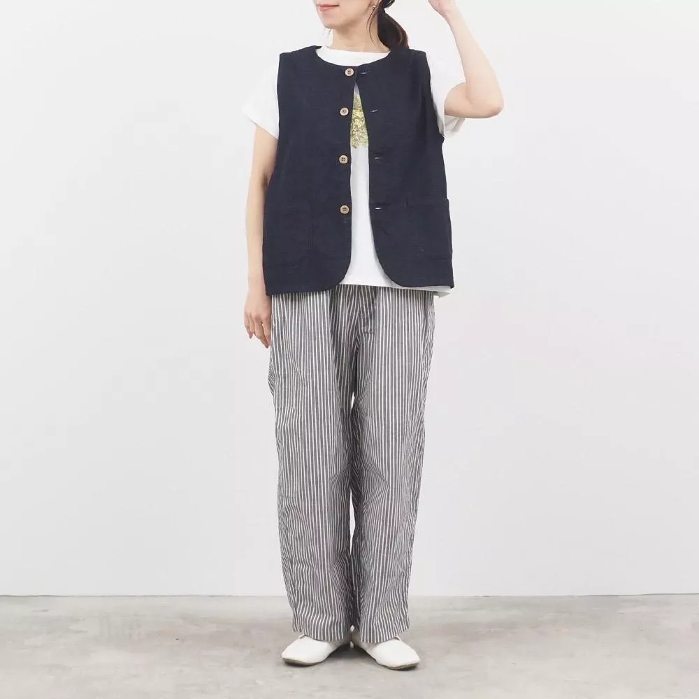 [日本製]NARU牛仔開釦背心