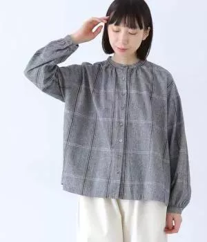 純棉磨毛格子襯衫