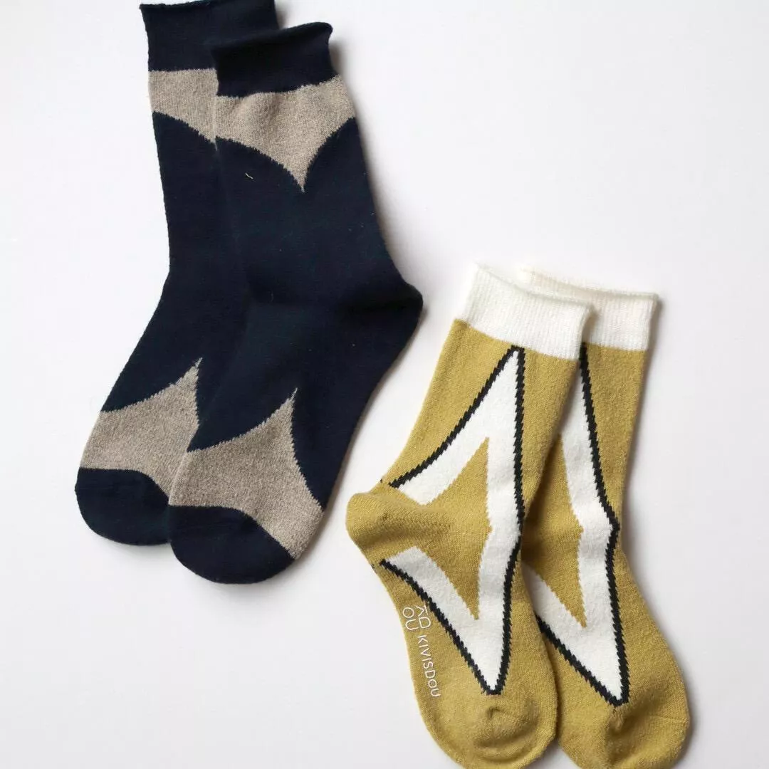 二雙一組~秋冬厚棉造型襪