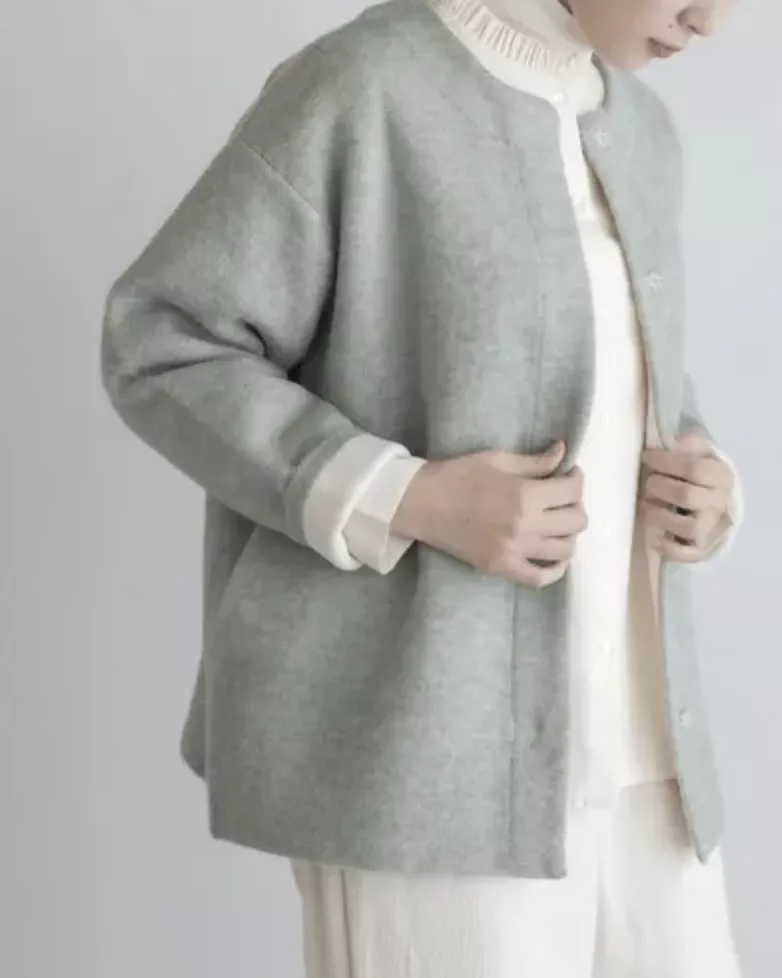 輕柔針織毛衣外套