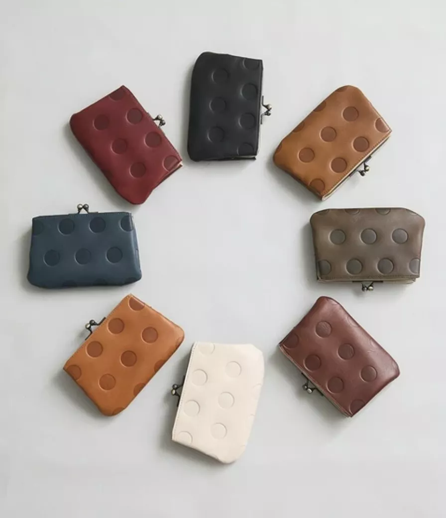 [日本製]kanmi真皮口金包(中)