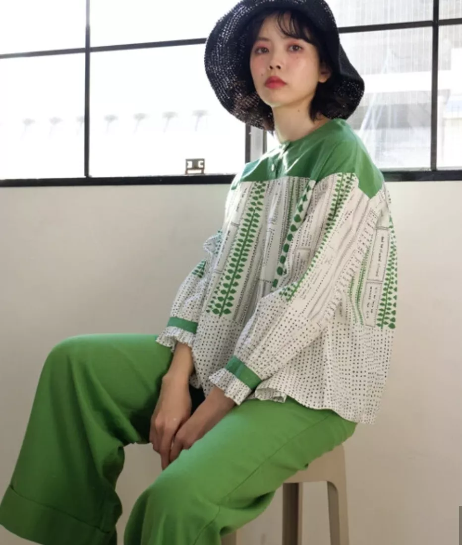 KILKI 純棉 傑克與魔豆印花罩衫