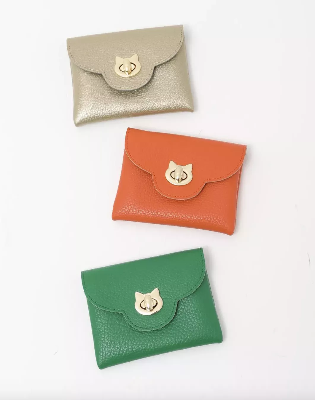 [日本製]真皮貓咪零錢包