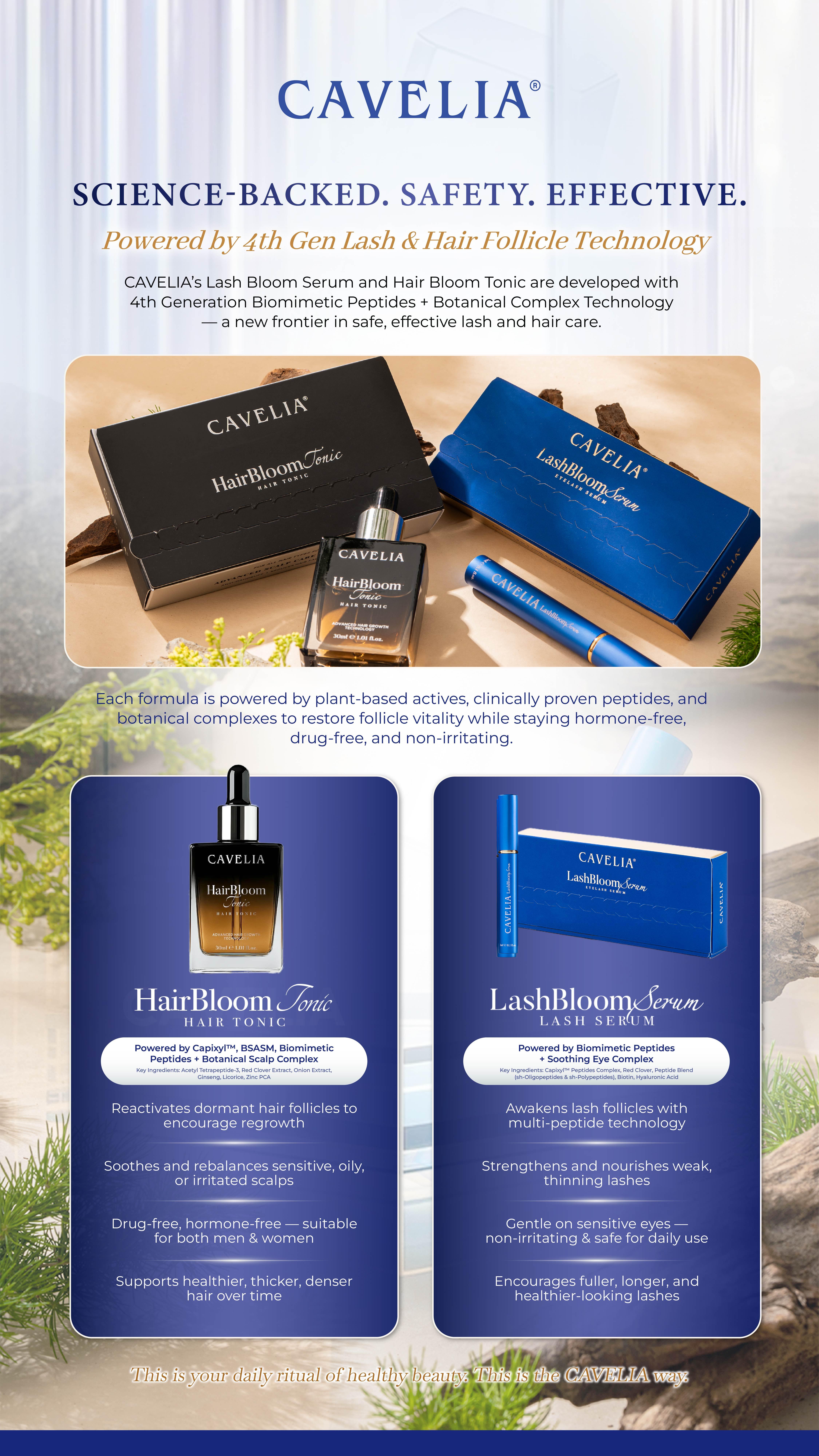 Safe. Science-backed. Gentle growth — the new standard in beauty | CAVELIA卡薇拉