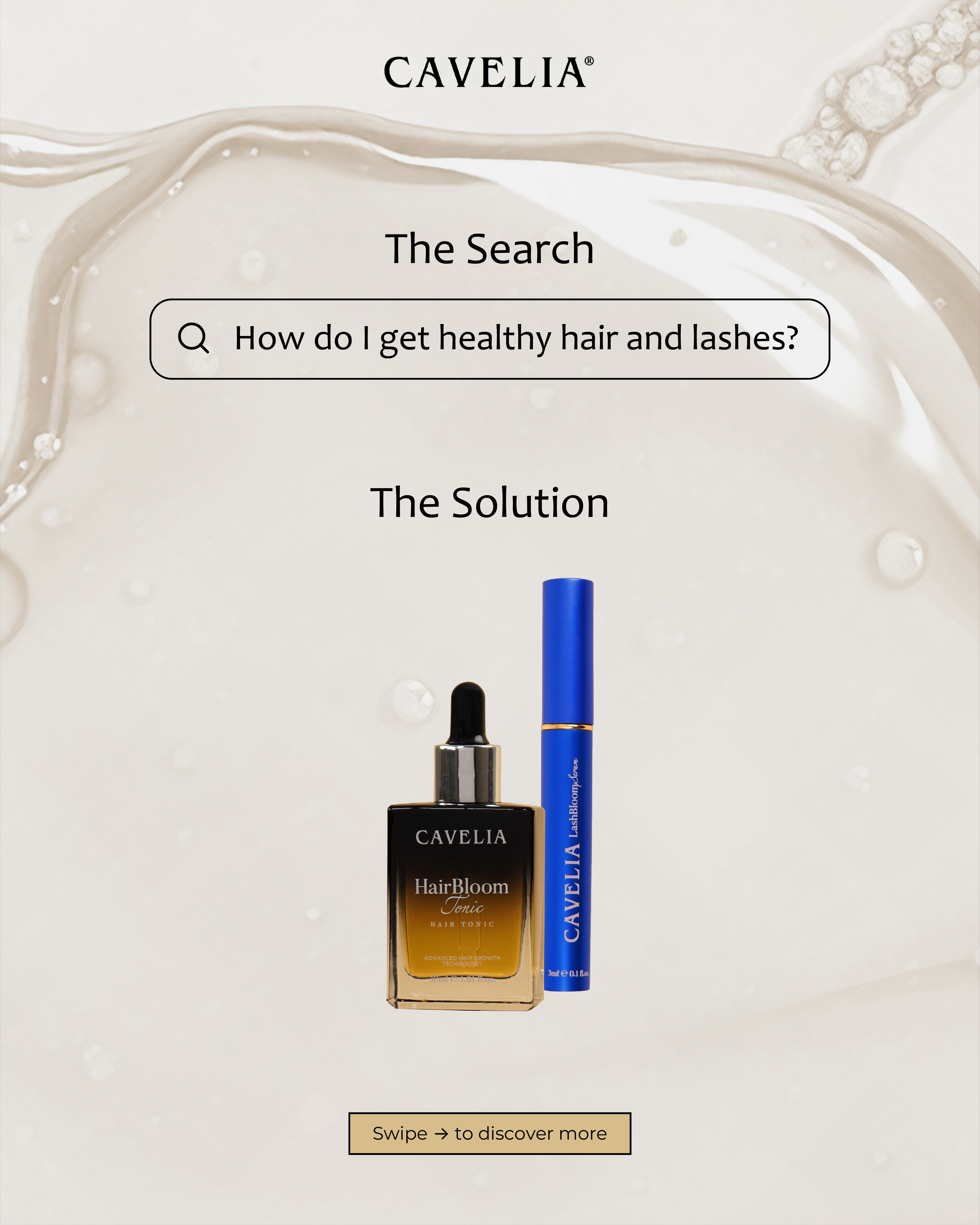一個既了解我們睫毛也關心頭皮的產品CAVELIA