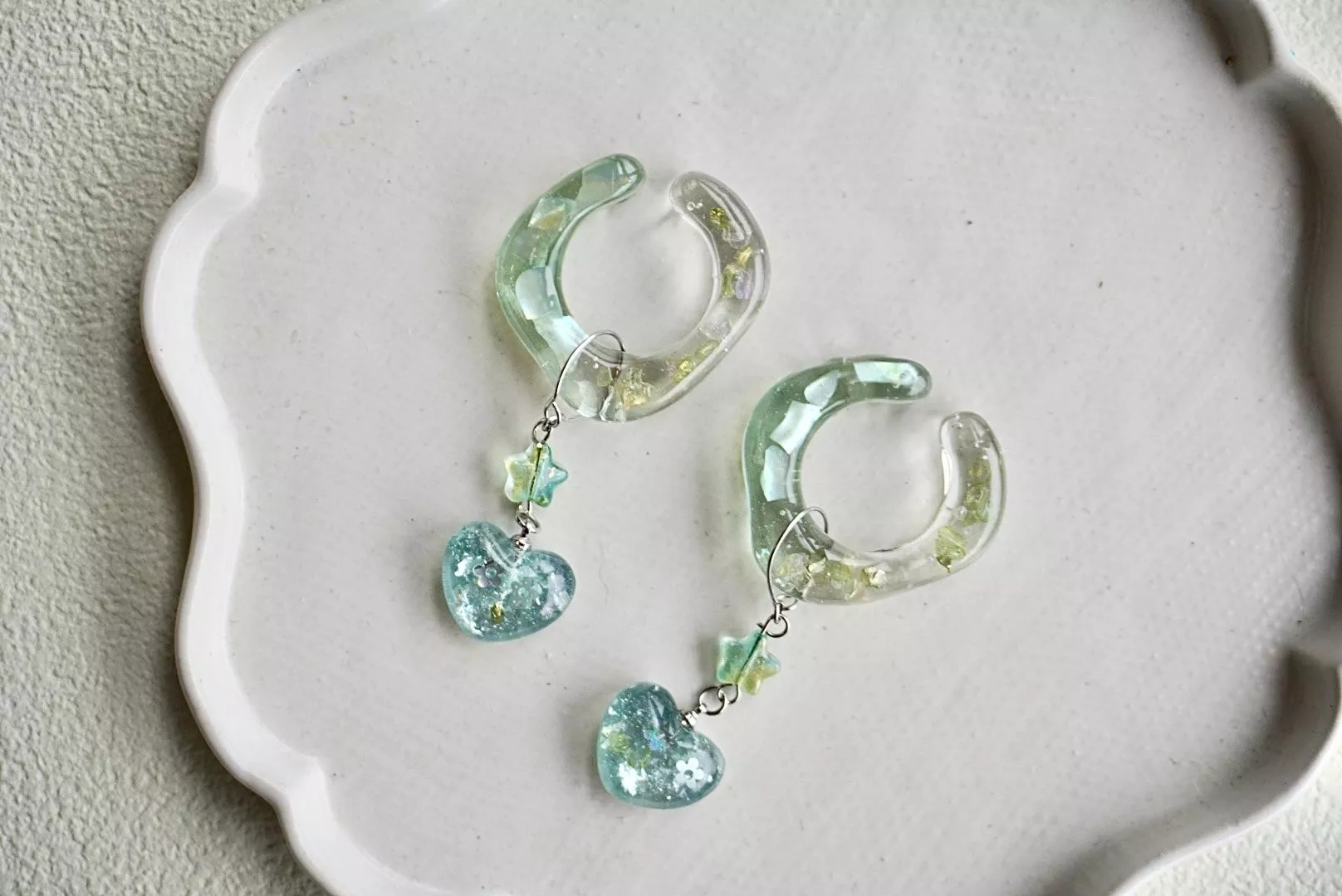 不規則 碎石心（翡翠）