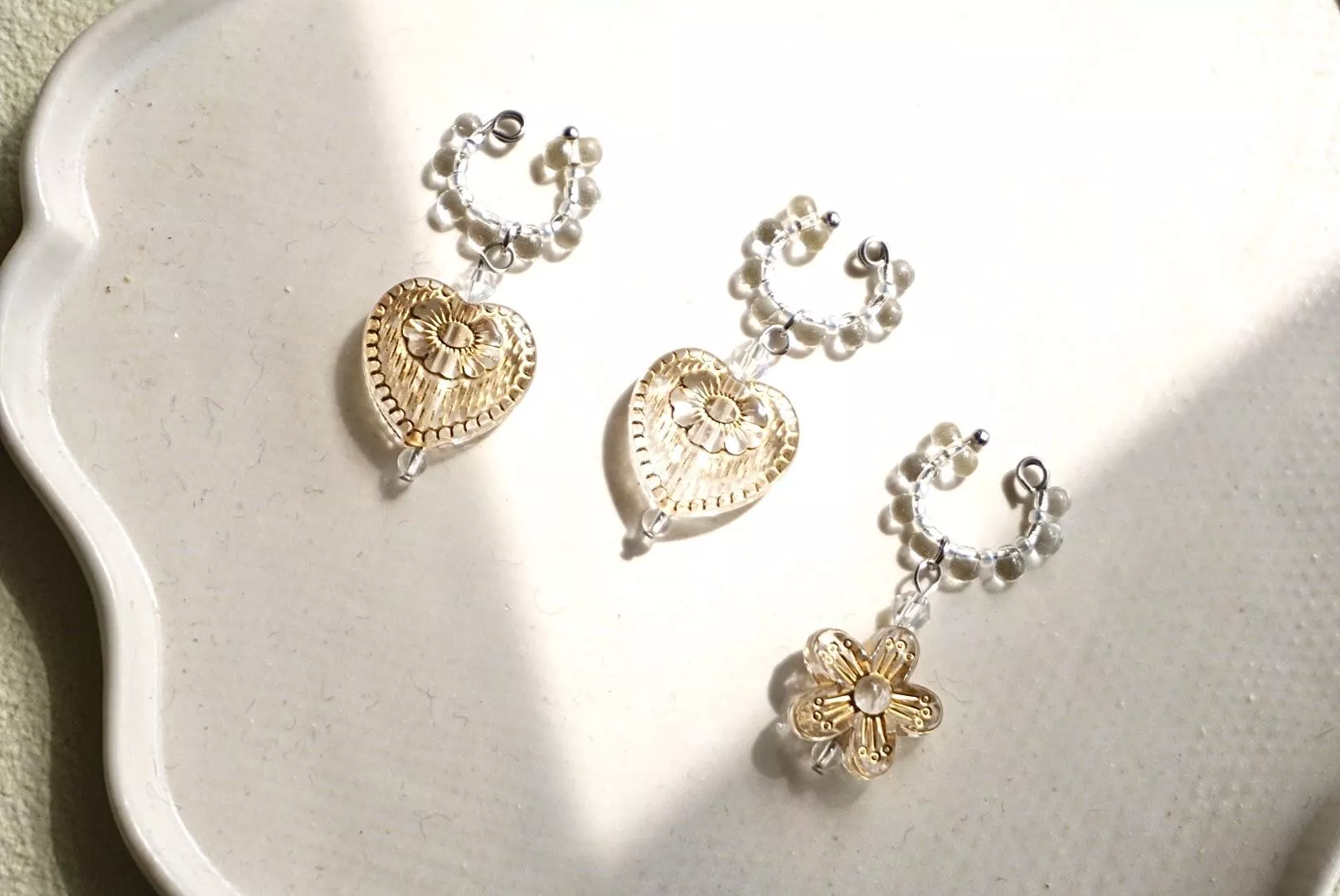 亮之捷克玻璃(心與花)