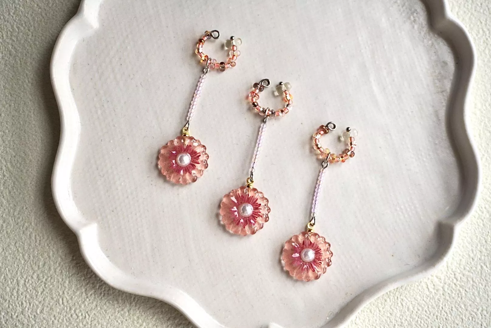 綻放花（橘粉）