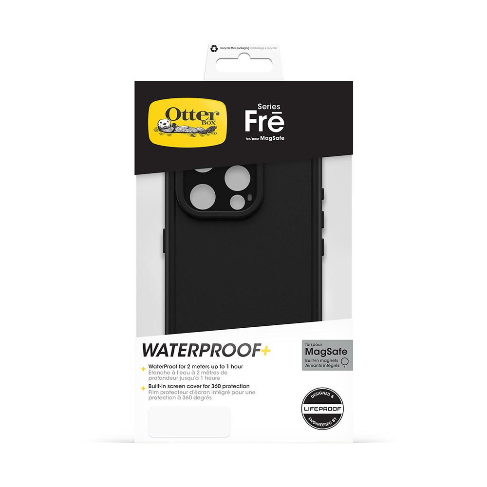 OtterBox LifeProof iPhone 15 Pro 6.1吋 Fre 全方位防水/雪/震/泥 保護殼-黑 (支援MagSafe)