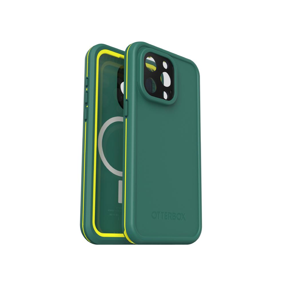 OtterBox LifeProof iPhone 15 Pro Max 6.7吋 Fre 全方位防水/雪/震/泥 保護殼-綠 (支援MagSafe)