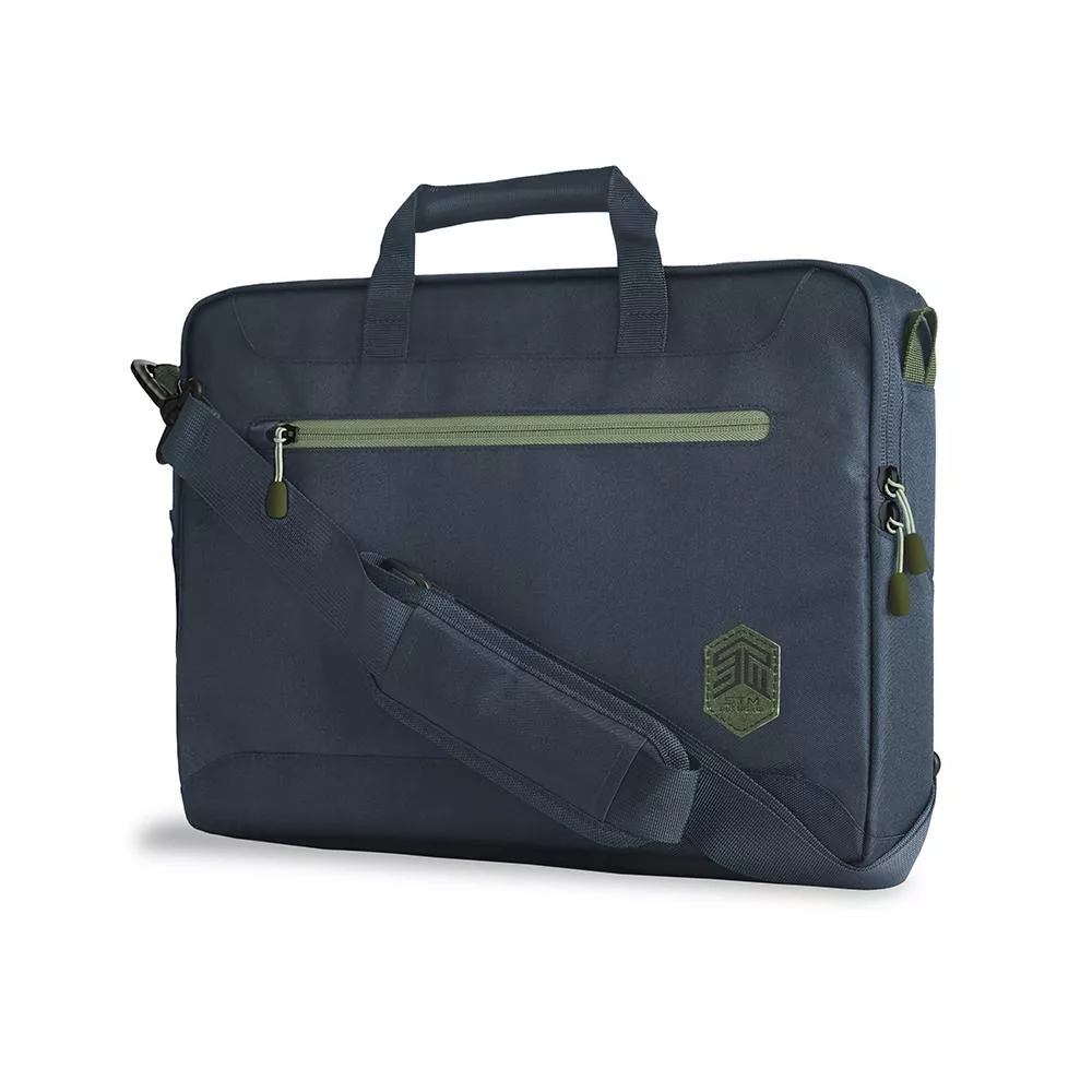 STM Macbook 15-16" ECO Brief 手提肩帶電腦包 -藍