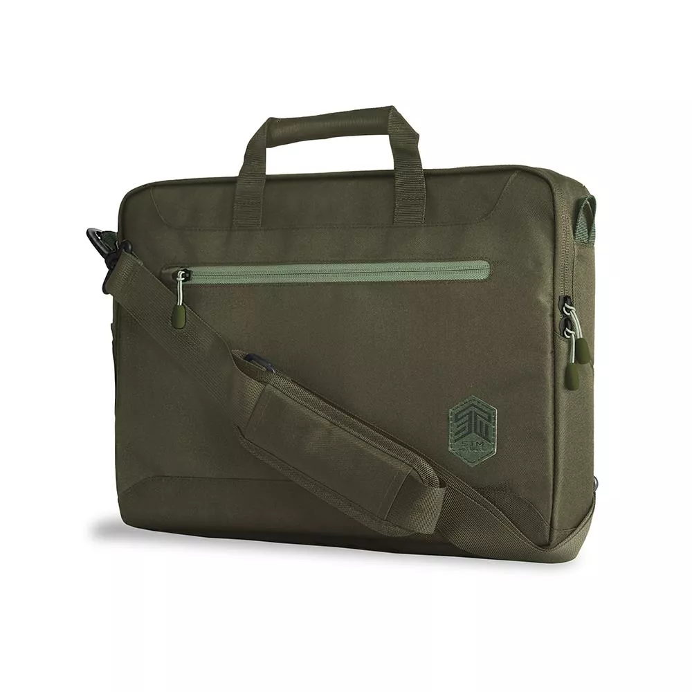 STM Macbook 15-16" ECO Brief 手提肩帶電腦包 -橄欖綠