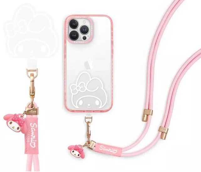 SANRIO｜My Melody 公仔吊飾扣環長背帶