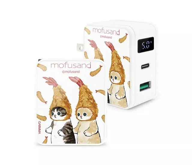 貓福珊迪｜ 20W PD數顯快充雙孔充電器 1A1C