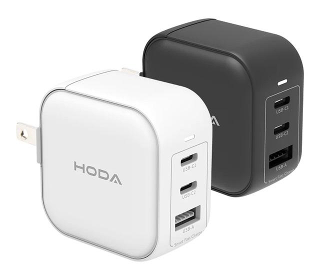 HODA｜GaN 65W 氮化鎵智慧三孔充電器