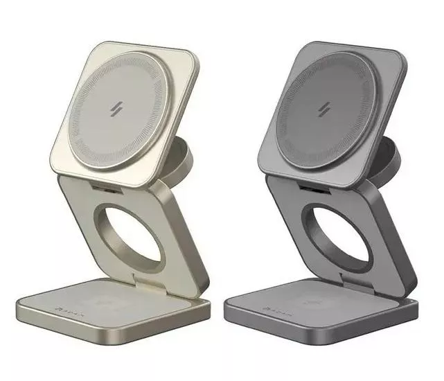 ADAM｜亞果Mag 3 Pro Qi2 折疊式三合一旅行磁吸無線充電座