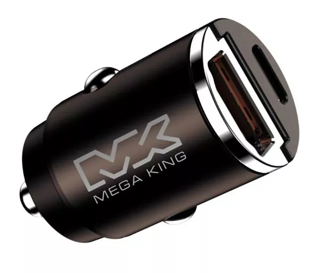 MEGA｜KING 隱藏式雙孔車充45W(A+C)