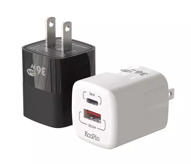 量批∥KooPin｜氮化鎵 36W快速充電器