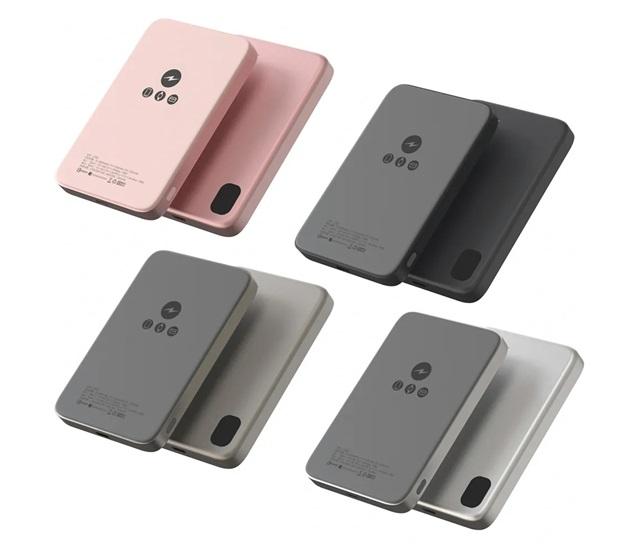 KooPin｜鋁合金殼石墨烯銅導散熱 15W磁吸三用快充行動電源 5000mAh