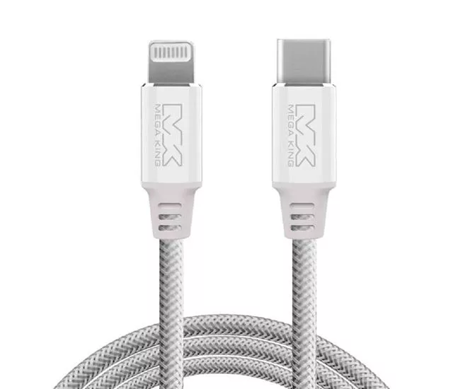 MEGA｜ KING C to Lightning 鋁合金傳輸充電編織線