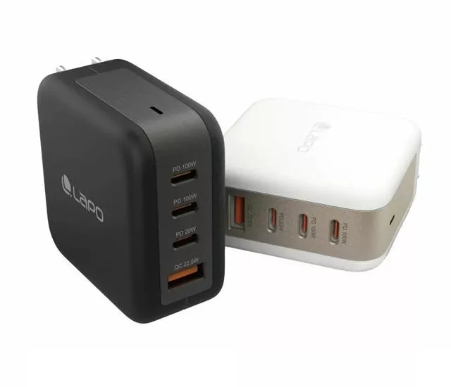 LAPO｜GaN 100W四孔快充氮化鎵電源供應器