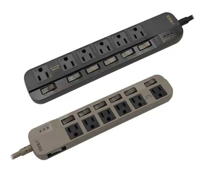 量批∥安全達人｜7開6插3P 過載蜂鳴器延長線 S-63WF