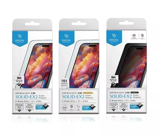 量批∥imos｜美國UL 低藍光螢幕保護貼 (2.5D黑邊) 17系列