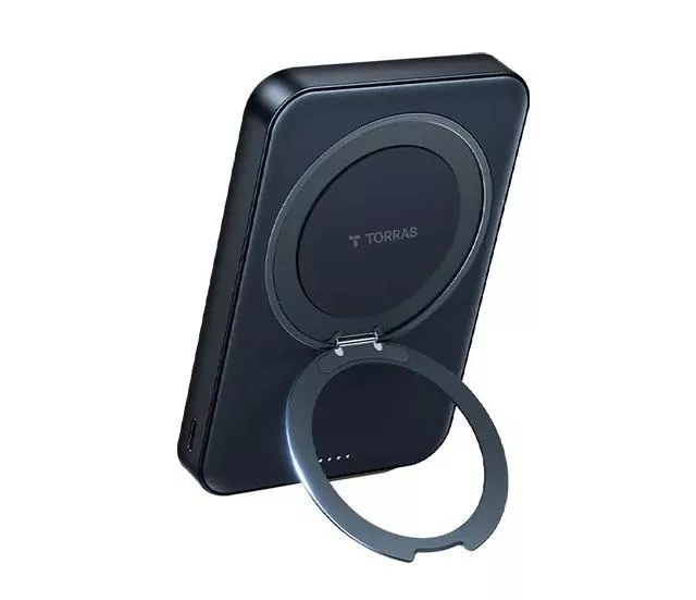 量批∥TORRAS｜Ostand Qi2 10000mAh MagSafe超薄磁吸旋轉支架行動電源