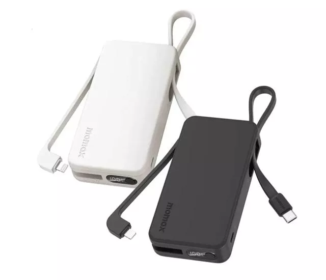 Momax｜摩米士 1-Power Vital+ 10000mAh 雙內建 USB-C 線行動電源【CCC/Wh標示】