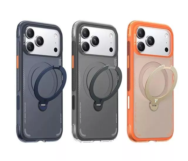 量批∥TORRAS｜Ostand Spin Air Magnetic 相機按鍵旋轉支架氣囊防摔手機殼 iPhone 17Pro / ProMax