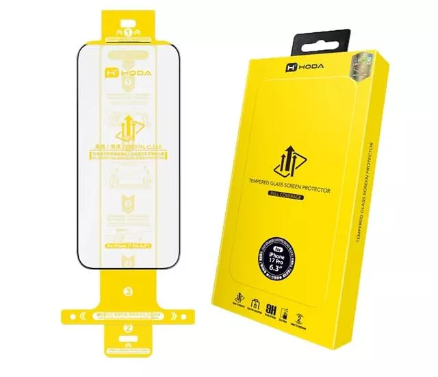 HODA｜滿版亮面玻璃貼｜IPhone(無太空艙)